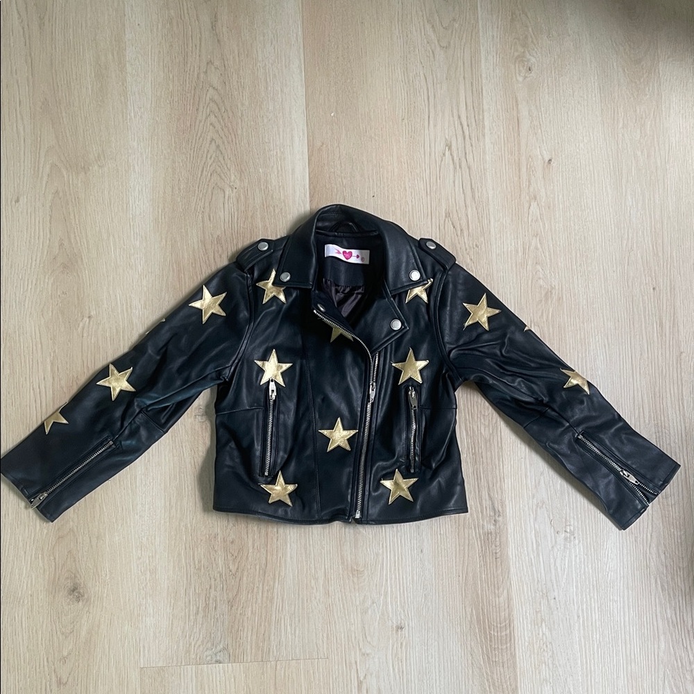 Buddy Love Black Jacket with Gold Stars